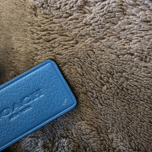 Coach x Peanuts Snoopy Limited Edition Mini Surrey Satchel Bag Blue Leather 3643 - Picture 10 of 16